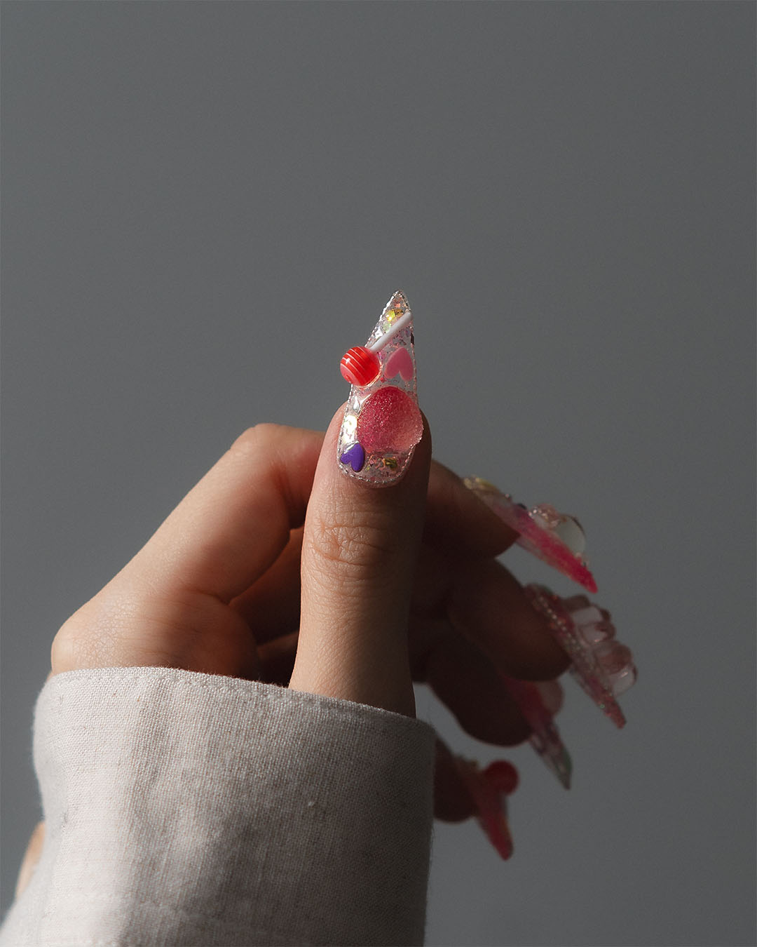 Candy Dreams - Custom press-on nails by Byeori Kim