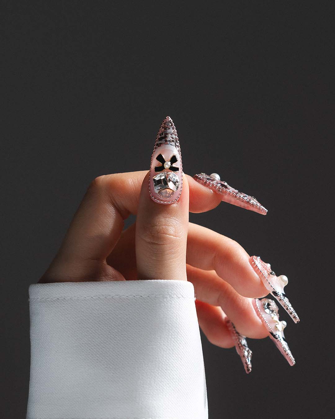 Mademoiselle - Custom press-on nails by Byeori Kim