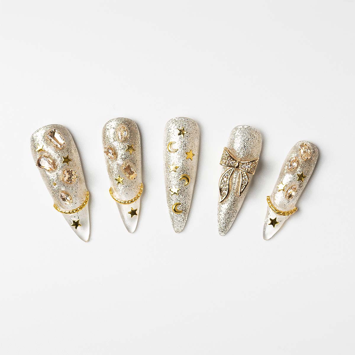 Shimmer - Custom press-on nails by Byeori Kim